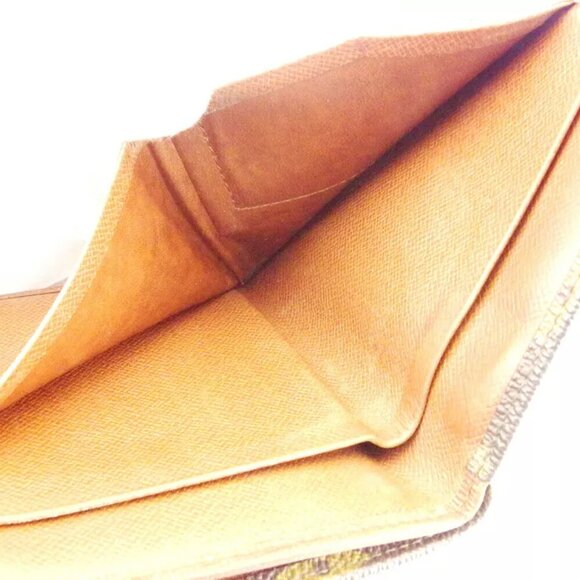 Louis Vuitton W Hook Wallet Monogram Beige Monogram Canvas Authentic USED T10339 - Picture 8 of 8